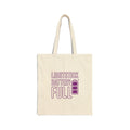 Lightstick Battery Full Tote | K-pop Stan Slang Canvas Tote