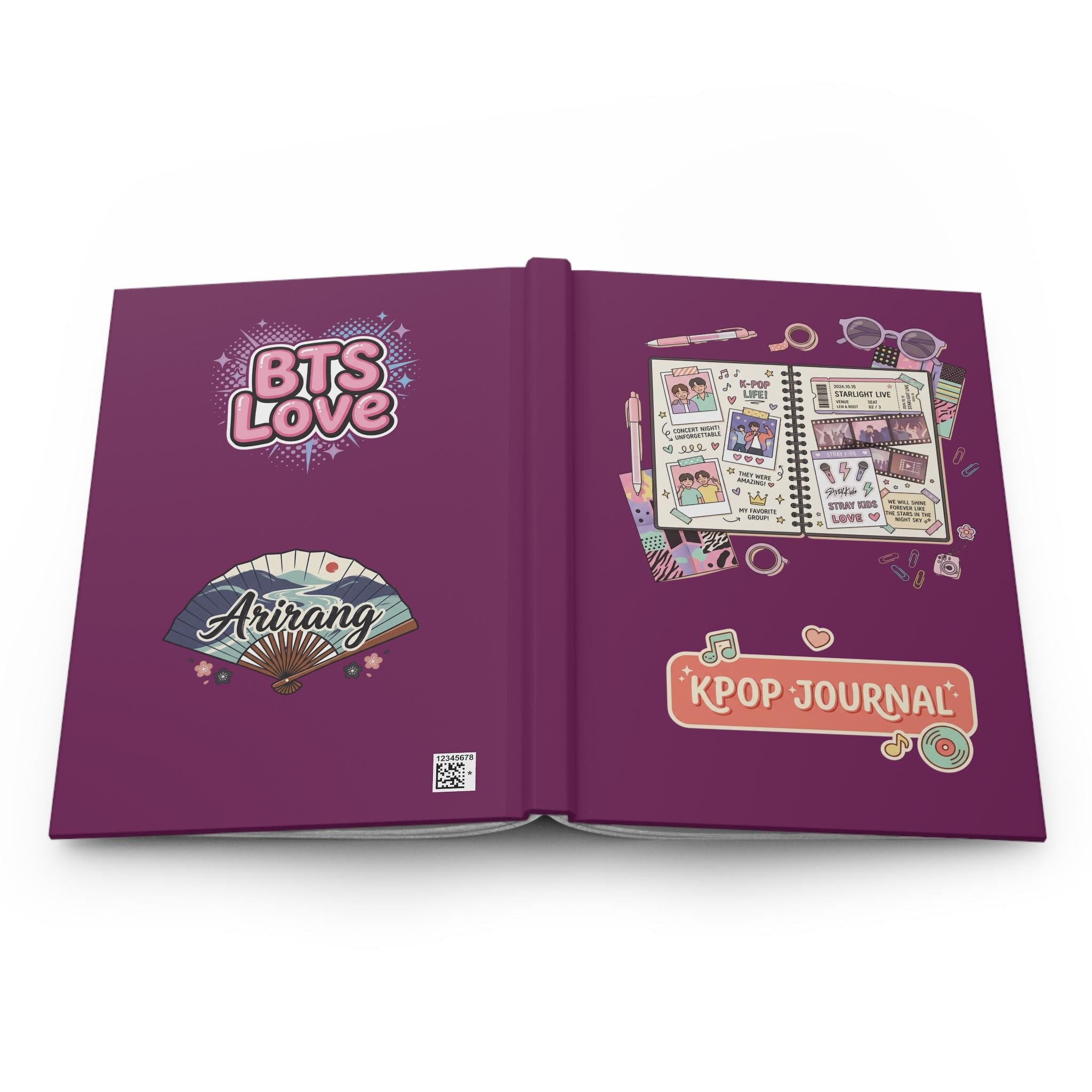 K-Pop Journal Hardcover Journal | BTS Love Fan Notebook